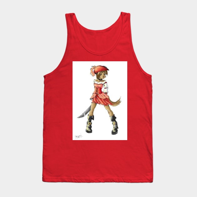 Captain AK (Art by Susie Gander) Tank Top by Reynard City